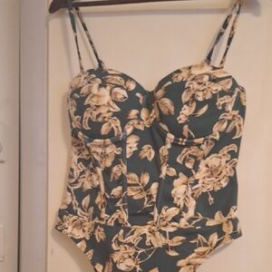 Floral Print Women's Bodysuit